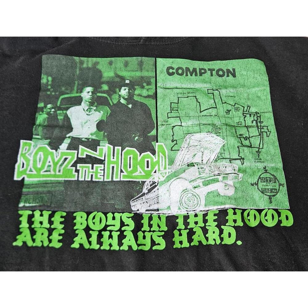 FRCHSLA x Boyz N the‎ Hood Hoodie - Compton Graphic - Unisex Black Size Large - Picture 4 of 6